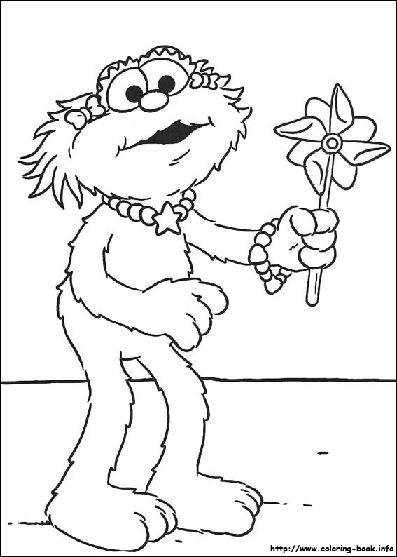 Sesame Street coloring picture